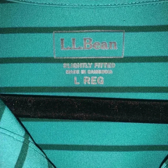 L.L. Bean Striped Men’s Large Polo - Picture 3 of 4